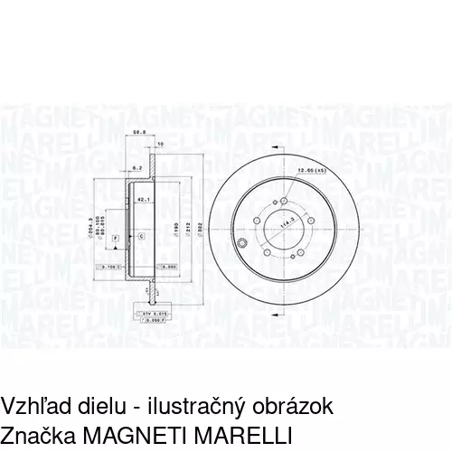 Brzdový kotúč POLCAR S71-1352 - obr. 3