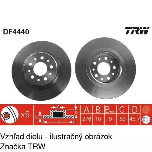 Brzdový kotúč POLCAR S71-1391 - obr. 4