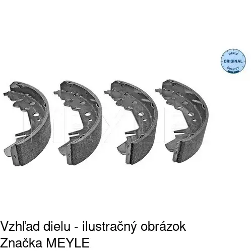 Brzdové čeľuste POLCAR S72-1027 - obr. 1