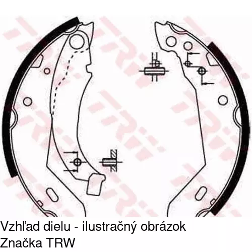 Brzdové čeľuste S72-1030 /POLCAR/ - obr. 2