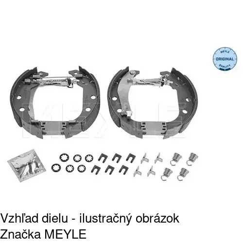 Brzdové čeľuste POLCAR S72-1058 - obr. 1