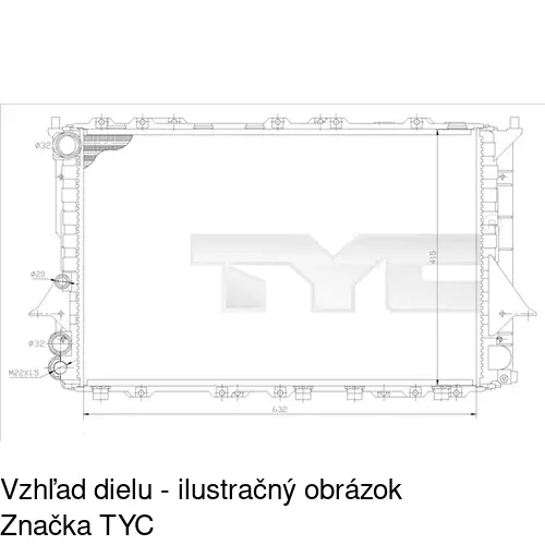 Chladiče vody POLCAR 131608-1 - obr. 2