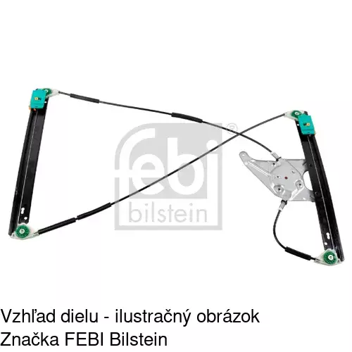 Mechanizmus sťahovania okna elektrický bez motora POLCAR 1323PSG2 - obr. 3