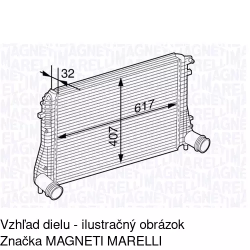 Chladiče vzduchu (Intercoolery) POLCAR 1332J8-1