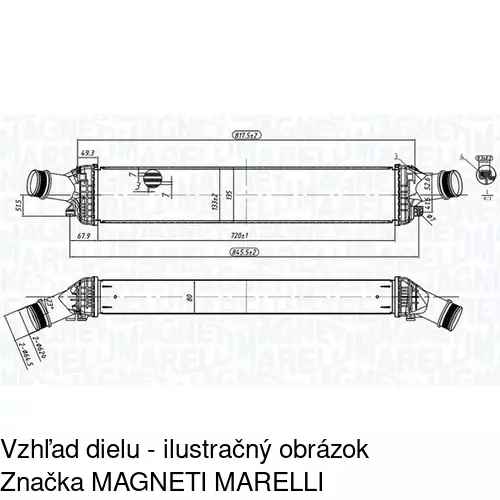 Chladiče vzduchu (Intercoolery) POLCAR 1337J8-2 - obr. 1