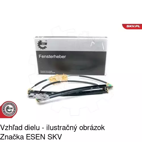 Mechanizmus sťahovania okna elektrický bez motora POLCAR 1370PSG4 - obr. 3