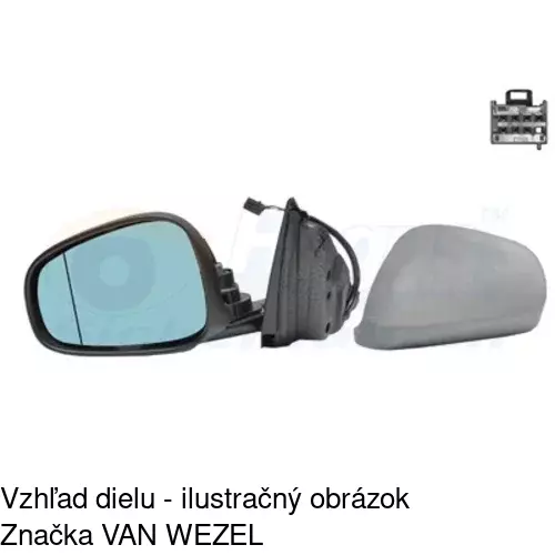 Vonkajšie zrkadlo POLCAR 1421514E