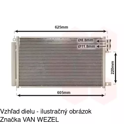 Chladiče klimatizácie POLCAR 1425K8C1 - obr. 3