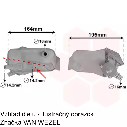 Chladiče oleja 2001L8-1 /POLCAR/ - obr. 4