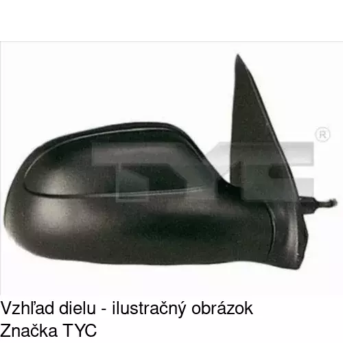 Vonkajšie zrkadlo POLCAR 2306511E