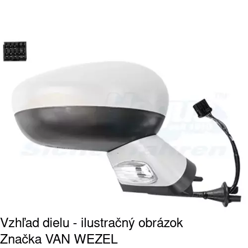 Vonkajšie zrkadlo POLCAR 2338526E - obr. 1