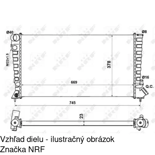 Chladiče vody 235008A8 /POLCAR/ - obr. 4