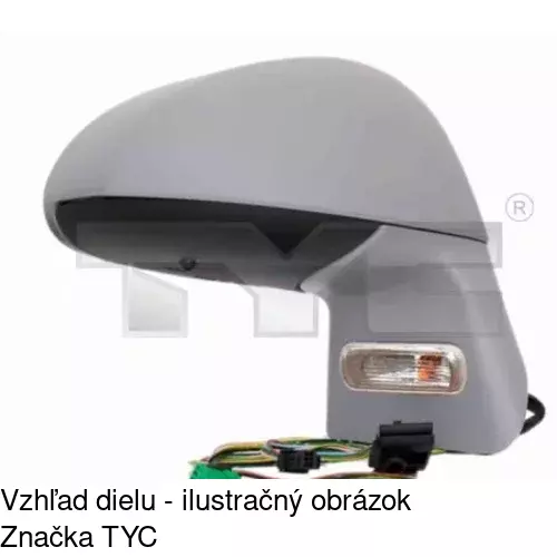 Vonkajšie zrkadlo POLCAR 2395524E - obr. 1