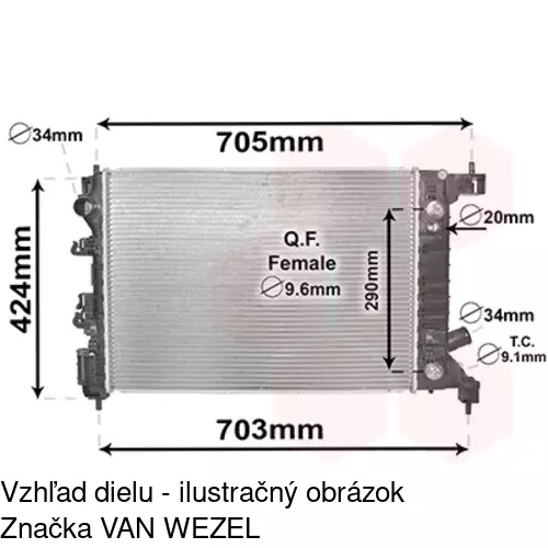 Chladiče vody POLCAR 25B108-7