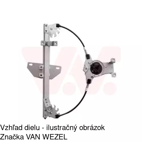 Elektrický mechanizmus okna dverí POLCAR 2759PSE3 - obr. 2