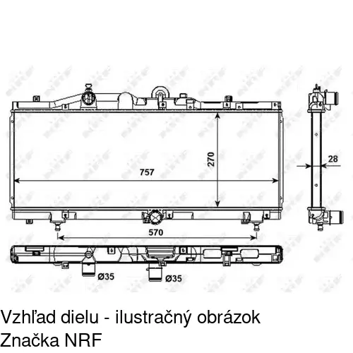 Chladiče vody POLCAR 3010081X