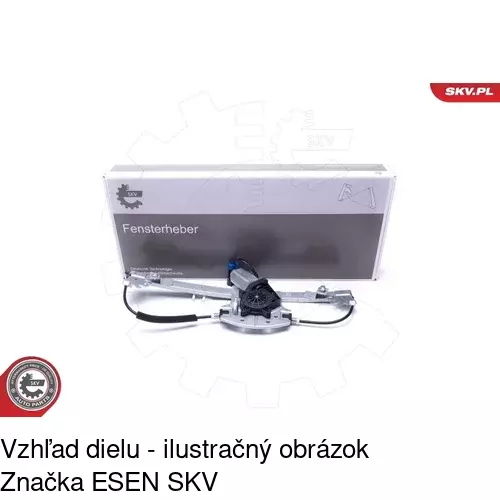 Elektrický mechanizmus okna dverí POLCAR 3024PSE4 - obr. 1