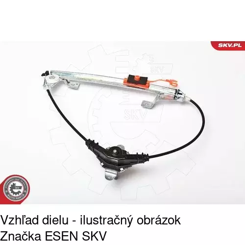 Manuálny mechanizmus okna dverí 3024PSM3A /POLCAR/ - obr. 4