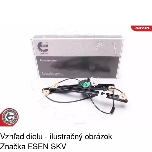 Elektrický mechanizmus okna dverí POLCAR 3030PSE2 - obr. 1