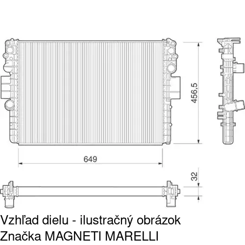 Chladiče vody POLCAR 305208A4 - obr. 2