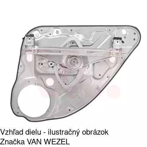 Mechanizmus sťahovania okna elektrický bez motora POLCAR 3202PSG3 - obr. 3