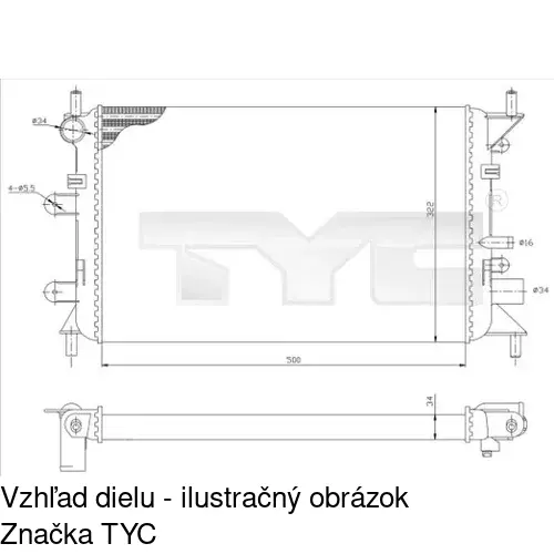 Chladiče vody POLCAR 320608-1 - obr. 1