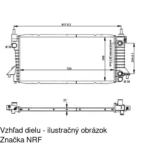 Chladiče vody POLCAR 322808-1