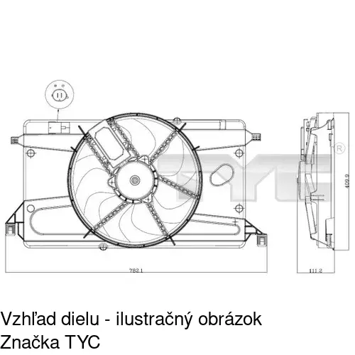 Ventilátory chladičov POLCAR 323523W2X