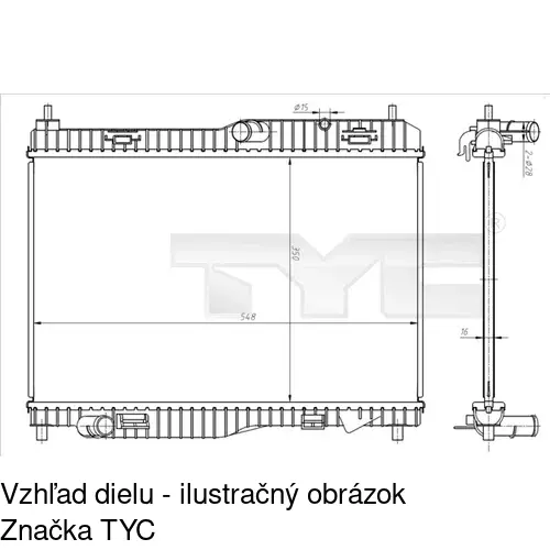 Chladiče vody POLCAR 323808-2