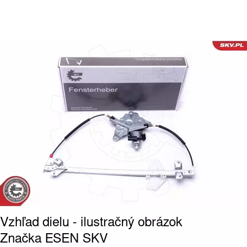 Elektrický mechanizmus okna dverí POLCAR 3256PSE2 - obr. 3