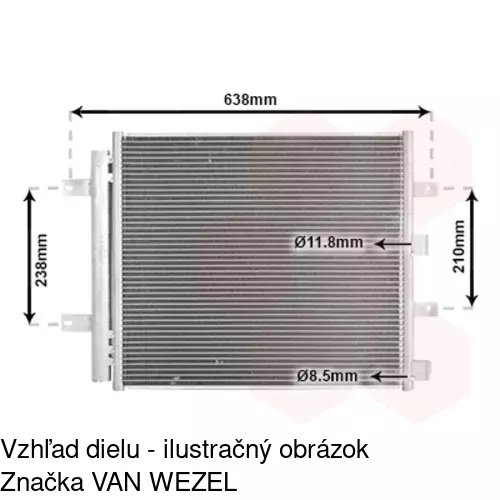 Chladiče klimatizácie POLCAR 3751K8C1 - obr. 2