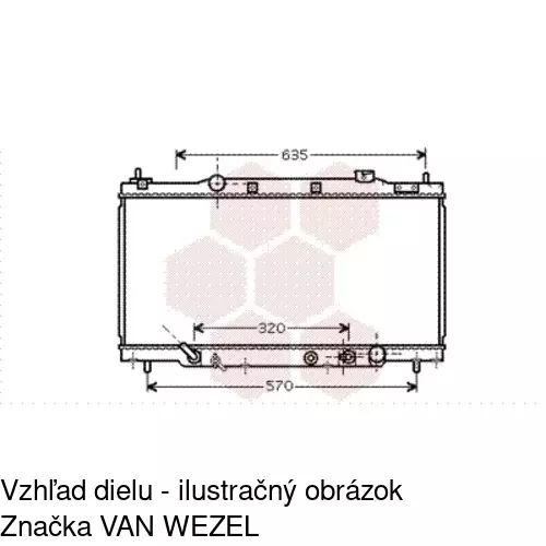 Chladiče vody POLCAR 385908-2 - obr. 1