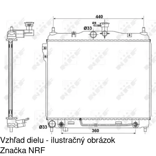 Chladiče vody POLCAR 404208-3