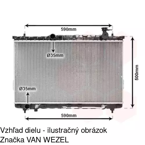 Chladiče vody POLCAR 405008-2 - obr. 2