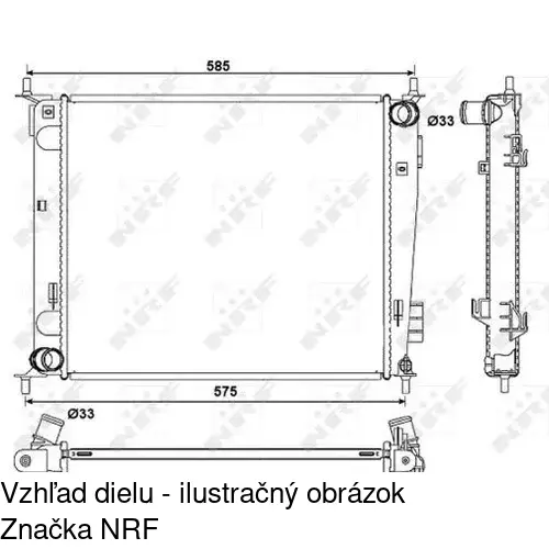 Chladiče vody POLCAR 416508-2