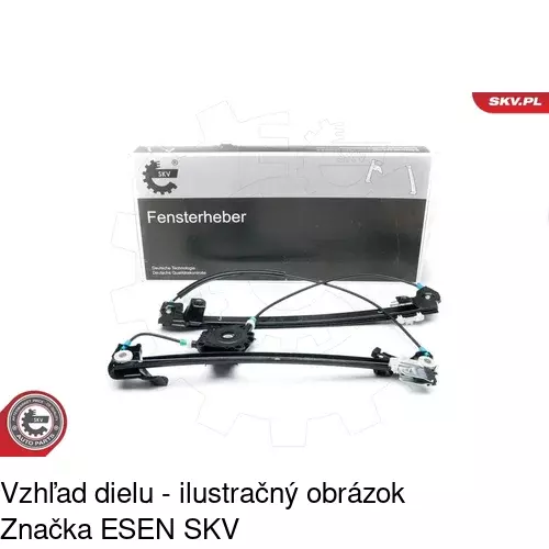 Elektrický mechanizmus okna dverí POLCAR 4311PSE2 - obr. 5