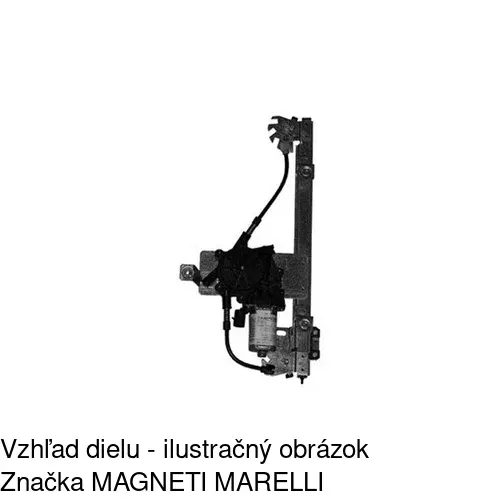 Elektrický mechanizmus okna dverí POLCAR 4311PSE4 - obr. 4