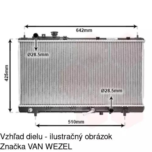 Chladiče vody POLCAR 455508-1 - obr. 1