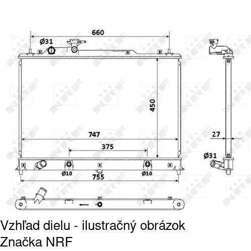 Chladiče vody 458108-1 /POLCAR/