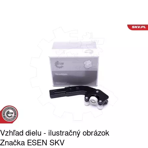 Vozík - kolieska pant posuvných dverí POLCAR 5012Z-75 - obr. 3