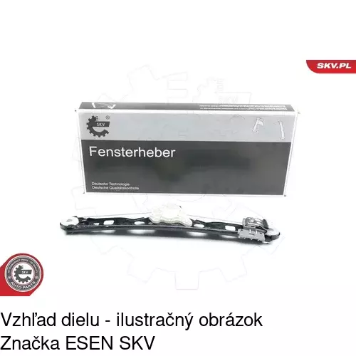 Mechanizmus sťahovania okna elektrický bez motora POLCAR 5016PSG1 - obr. 4