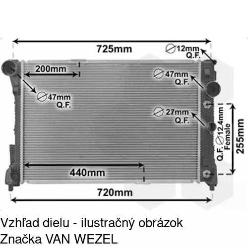 Chladiče vody POLCAR 501808-1 - obr. 3