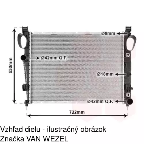 Chladiče vody POLCAR 502508-3 - obr. 2