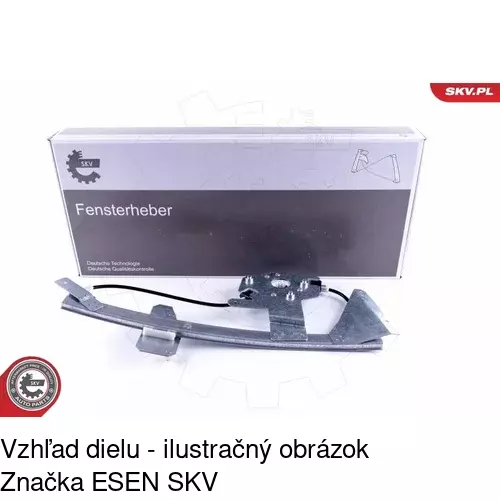 Elektrický mechanizmus okna dverí POLCAR 5095PSE2 - obr. 2