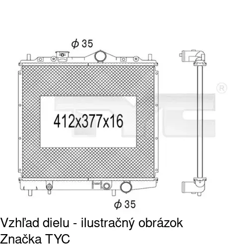 Chladiče vody POLCAR 521708-2