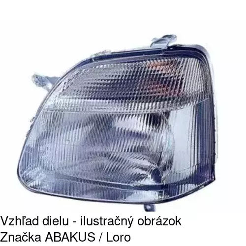 Hlavný reflektor POLCAR 550309-E