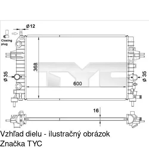 Chladiče vody POLCAR 550908-2