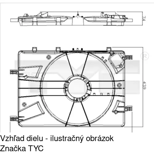 Ventilátory chladičov POLCAR 551123W4