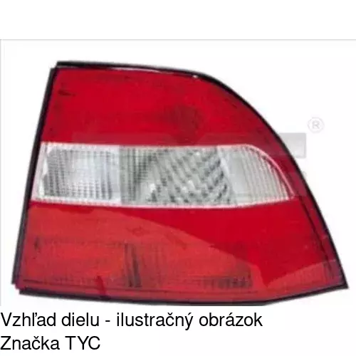 Zadné svetlo POLCAR 551687-E