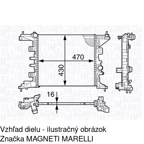 Chladiče vody POLCAR 5546084X